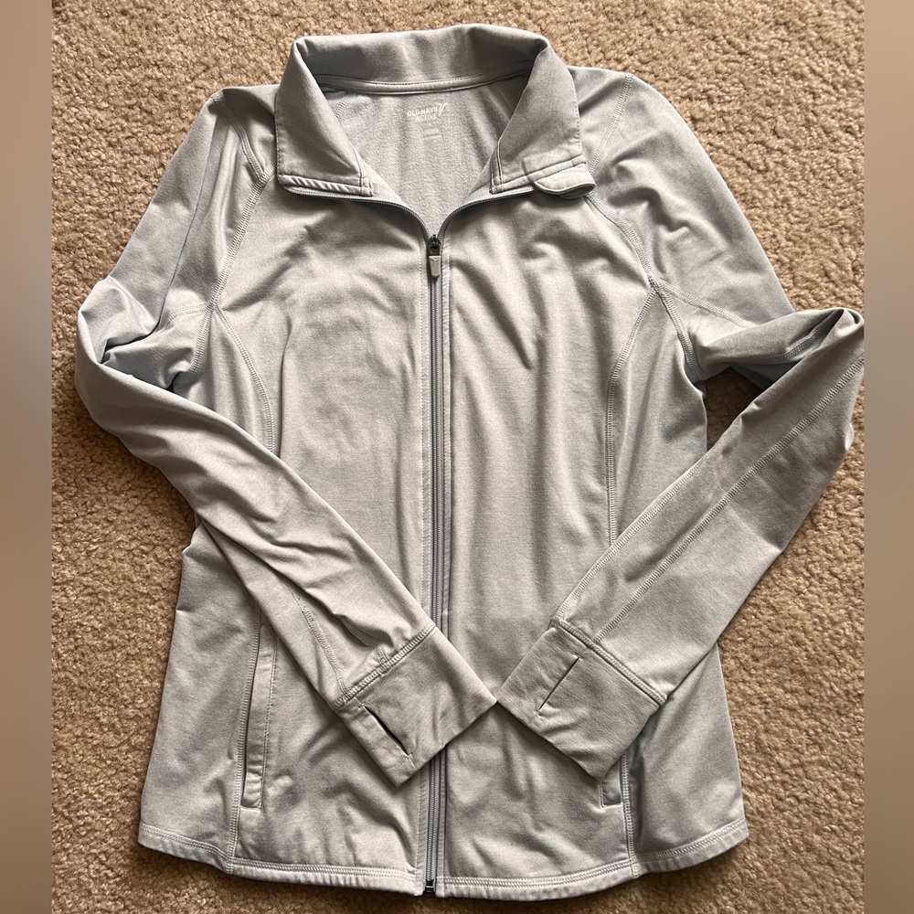 Old Navy Active Zip Up - Gray - Large